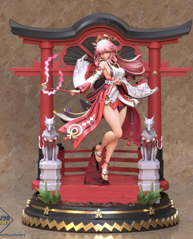 八重神子 Yae Miko 原神 3D打印模型图纸